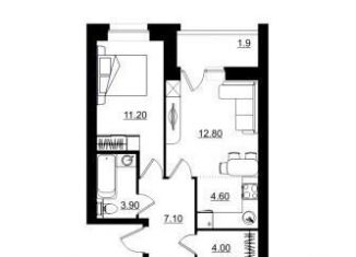 Продам 2-комнатную квартиру, 45.5 м2, Киров, Октябрьский район