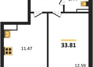 Продам 1-ком. квартиру, 33.8 м2, Воронеж, Московский проспект, 66, Коминтерновский район