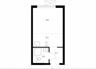 Продается квартира студия, 20.1 м2, Москва, метро Братиславская, жилой комплекс Люблинский Парк, 14.5