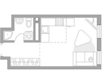 Продам квартиру студию, 27.2 м2, Москва, метро Нагатинская, Каширское шоссе, 1