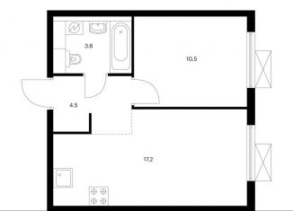 Продаю однокомнатную квартиру, 35.8 м2, Москва, станция Перерва