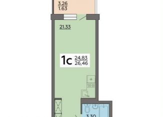 Продаю квартиру студию, 26.5 м2, Воронеж, Острогожская улица, 164