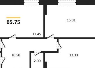 Продаю 2-комнатную квартиру, 65.8 м2, Воронеж, Донбасская улица, 25к2