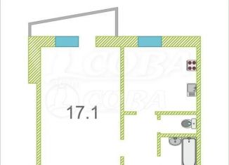 1-ком. квартира на продажу, 34 м2, Тюмень, улица Домостроителей, 2, Ленинский округ