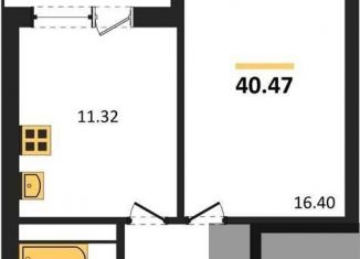 Продается однокомнатная квартира, 40.5 м2, Воронеж, Московский проспект, 66