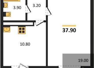 Продажа 1-ком. квартиры, 37.9 м2, Воронеж, улица Шидловского, 28