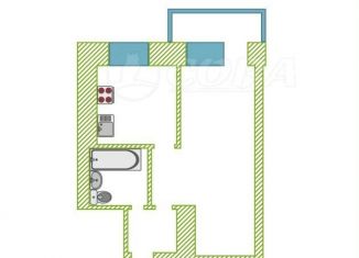 Продам однокомнатную квартиру, 27 м2, Тюмень, Мельзаводская улица, 54, Калининский округ