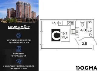 Продажа квартиры студии, 22.6 м2, Краснодарский край