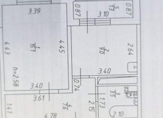 Продам 1-ком. квартиру, 35.2 м2, Казань, улица Генерала Махмута Гареева