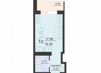 Квартира на продажу студия, 19.4 м2, Воронеж, Железнодорожный район