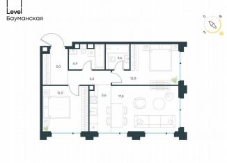 Продается 3-ком. квартира, 65.1 м2, Москва, метро Лефортово