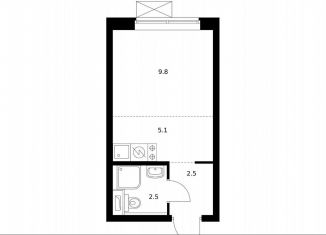 Продаю квартиру студию, 19.7 м2, Москва, район Метрогородок, Тагильская улица, 3к2