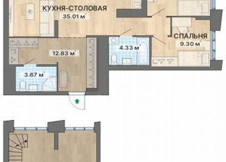 Продам 3-ком. квартиру, 90.6 м2, Екатеринбург, Орджоникидзевский район