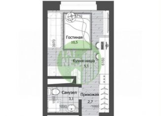 Продаю квартиру студию, 21.4 м2, Казань, Приволжский район, улица Юлиуса Фучика, 30А