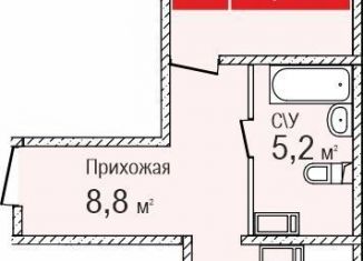 Продам 1-комнатную квартиру, 43.8 м2, Нижний Новгород, жилой комплекс Торпедо, 3