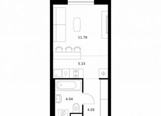 Продам квартиру студию, 25 м2, Бурятия, улица Шмидта, 37А