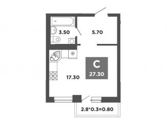 Продаю квартиру студию, 27.3 м2, Краснодар, Конгрессная улица, лит17