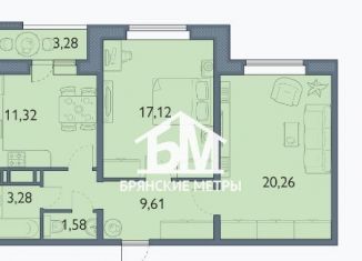 Продаю 2-комнатную квартиру, 64.8 м2, Брянская область, проспект Станке Димитрова, 67к7
