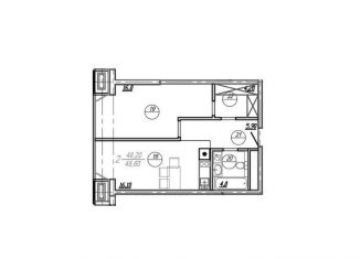 Продажа 1-комнатной квартиры, 47.5 м2, Краснодар, Северная улица, 269/3, микрорайон Центральный