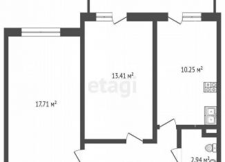 Продается 2-ком. квартира, 53.7 м2, Челябинск, улица Профессора Благих, 65