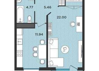 Продаю 1-ком. квартиру, 45 м2, деревня Касимово