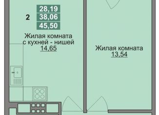 Продажа 2-комнатной квартиры, 45.5 м2, Томск, Ленинский район