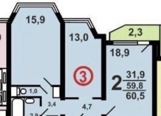 Продам 2-ком. квартиру, 60.5 м2, деревня Путилково, Сходненская улица, 3, ЖК Путилково