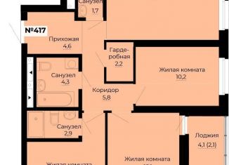 Продаю 3-комнатную квартиру, 87 м2, Екатеринбург, ЖК Ольховский Парк