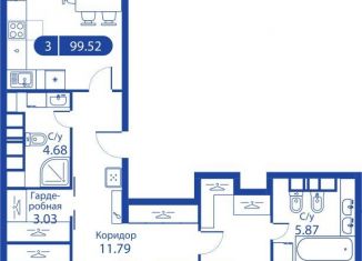 Продажа трехкомнатной квартиры, 98 м2, Москва, метро Алексеевская, улица Годовикова, 11к2