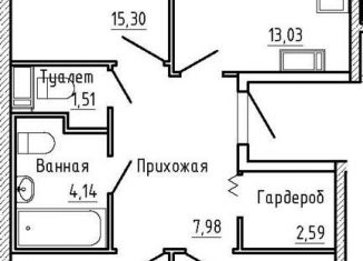 3-комнатная квартира на продажу, 74.6 м2, Санкт-Петербург, метро Гражданский проспект, Токсовская улица
