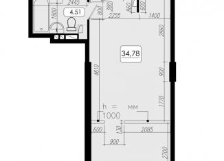 Продажа 1-комнатной квартиры, 34.8 м2, Владивосток, Высокая улица, Ленинский район