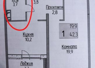 Продажа 1-комнатной квартиры, 40.6 м2, Ярославль, улица Слепнёва, 4А, ЖК Симфония
