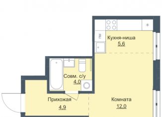 Продажа квартиры студии, 26.5 м2, Ижевск