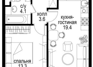 Продам 2-комнатную квартиру, 40.4 м2, Москва, Басманный район