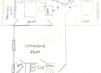 Сдам 2-комнатную квартиру, 59 м2, Москва, 5-й Красносельский переулок, 5, метро Красносельская