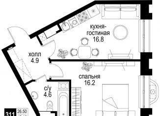 2-ком. квартира на продажу, 42.4 м2, Москва, Басманный район