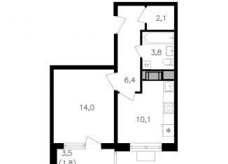 Продам 1-комнатную квартиру, 38.2 м2, Москва, метро Октябрьское поле