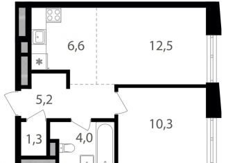1-комнатная квартира на продажу, 39.9 м2, Москва, ВАО