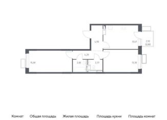 Продается 2-комнатная квартира, 57.9 м2, поселение Рязановское, жилой комплекс Алхимово, 15