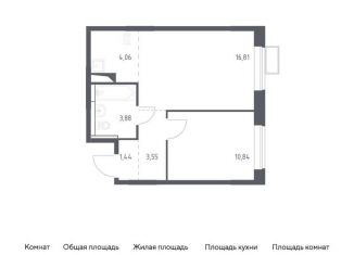 Двухкомнатная квартира на продажу, 40.6 м2, поселение Рязановское, жилой комплекс Алхимово, 15