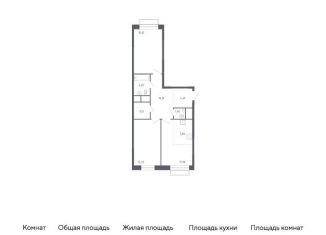Продается 2-комнатная квартира, 70.1 м2, Балашиха, жилой квартал Новоград Павлино, к6