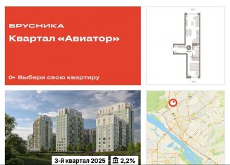 Продам двухкомнатную квартиру, 46.2 м2, Новосибирск, метро Гагаринская, улица Аэропорт, 23
