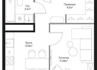 Продажа 1-комнатной квартиры, 38 м2, Москва, Лермонтовская улица, 17, ВАО