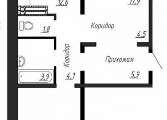 Продажа 2-ком. квартиры, 69.9 м2, посёлок Тельмана