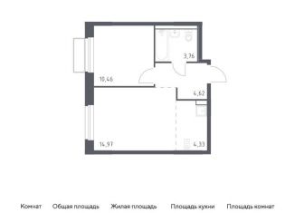 Продается 1-ком. квартира, 38.1 м2, Москва, жилой комплекс Квартал Марьино, к2