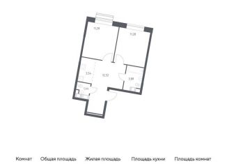 Продажа 2-комнатной квартиры, 43.9 м2, поселение Филимонковское, жилой комплекс Цветочные Поляны, к8