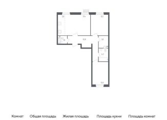 Продается 2-комнатная квартира, 69 м2, деревня Столбово, проспект Куприна, 36к1