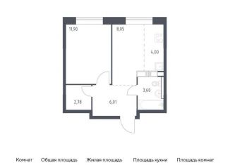 Продается однокомнатная квартира, 36.3 м2, Москва, Золотошвейная улица