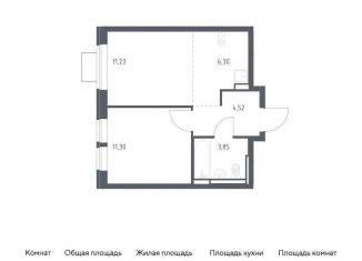 1-ком. квартира на продажу, 37.2 м2, Московская область