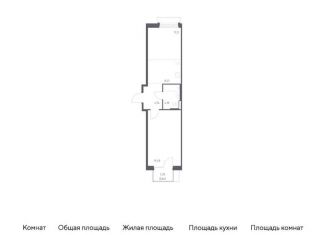 Продам однокомнатную квартиру, 48.8 м2, поселение Кокошкино, жилой комплекс Новое Внуково, к23